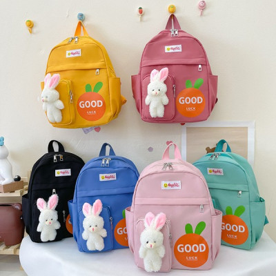 Children's schoolbag doll rabbit small backpack