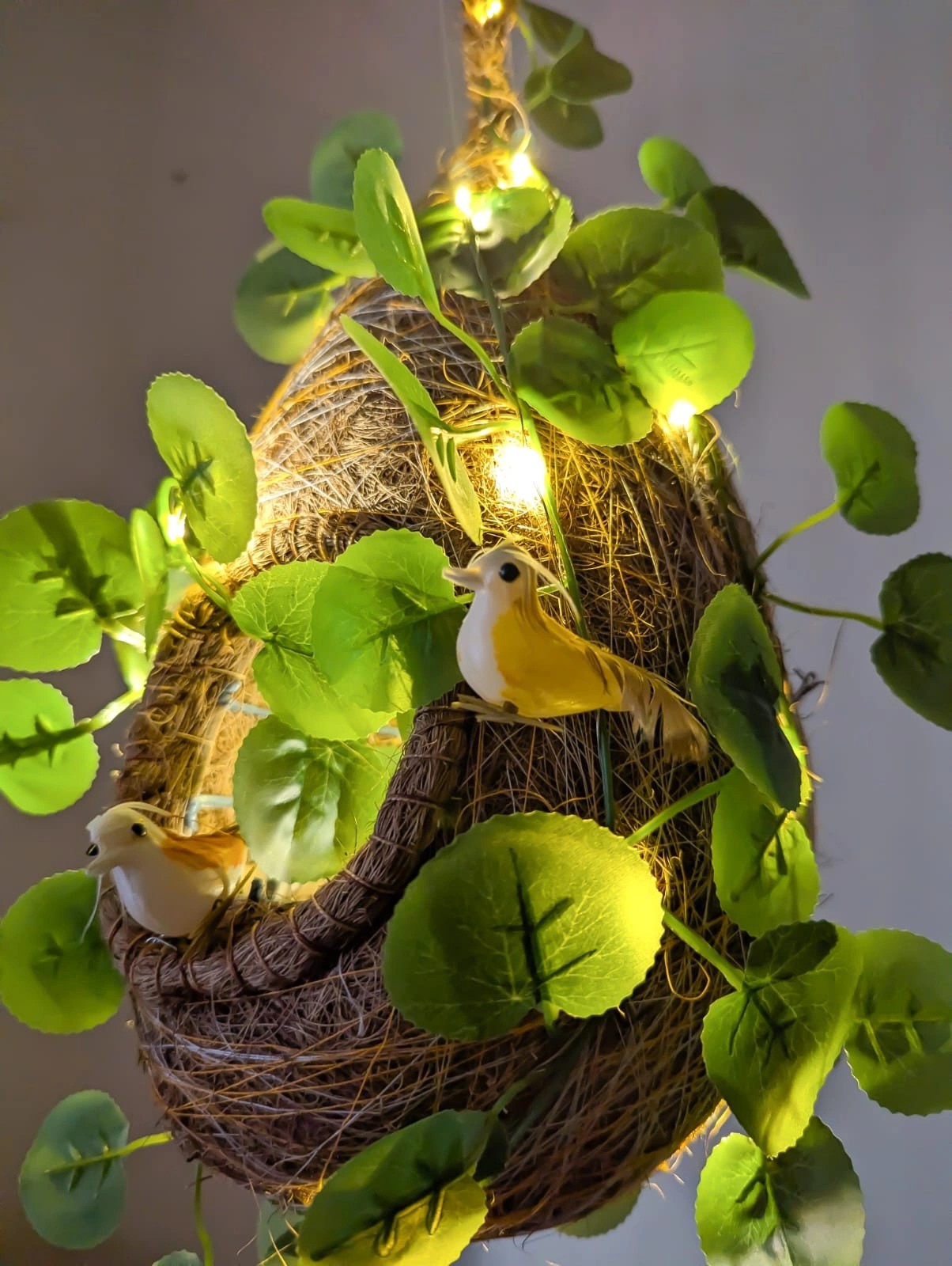 Bird Nest with Leaf Light BL02