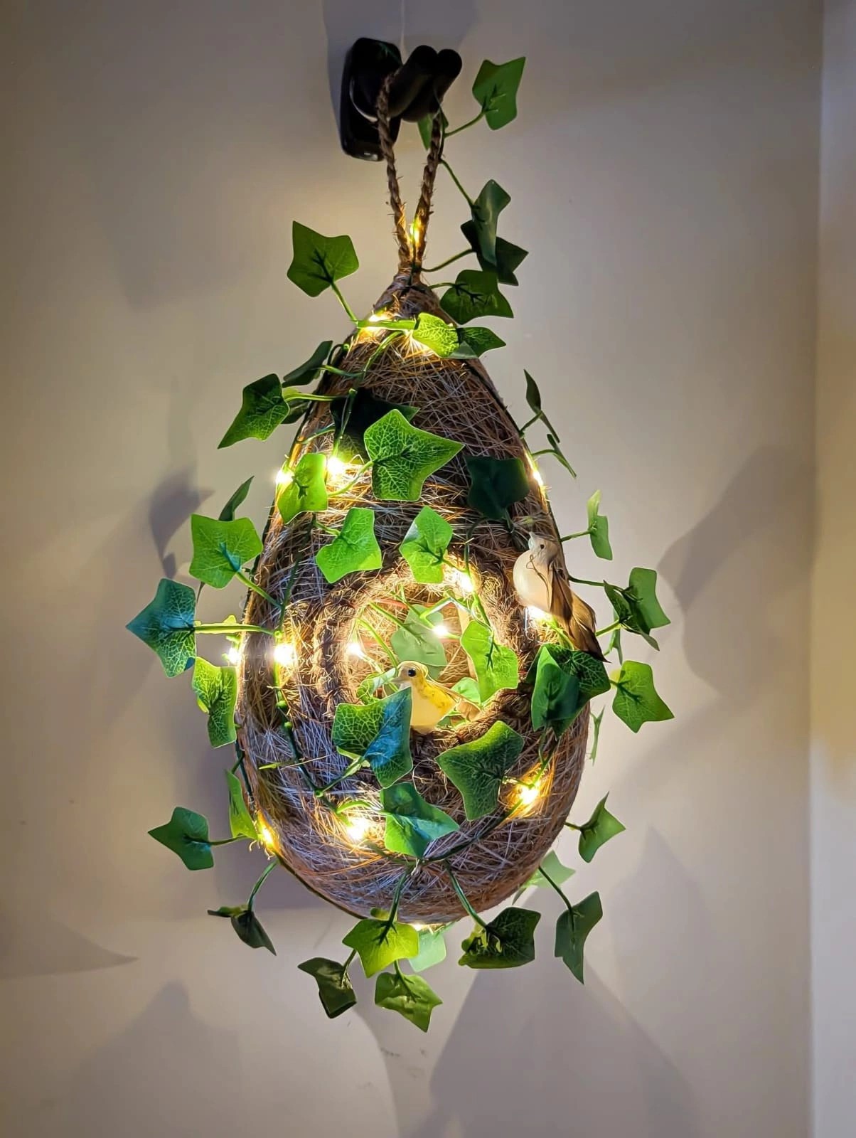 Bird Nest with Leaf Light ML02