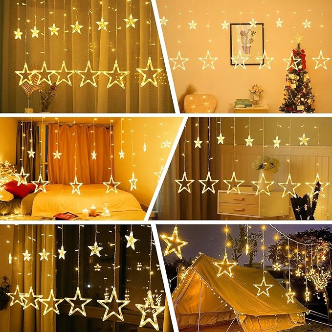 Star Window Curtain LED Light