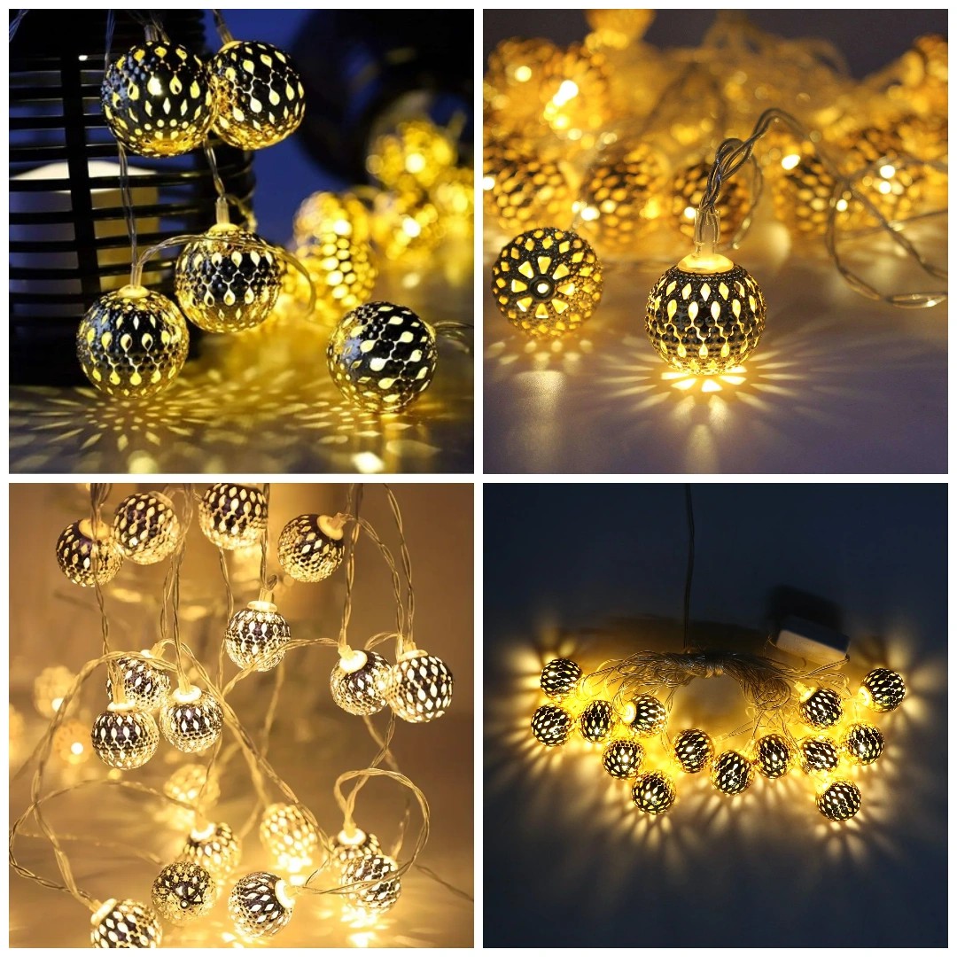 Metal Moroccan LED Light