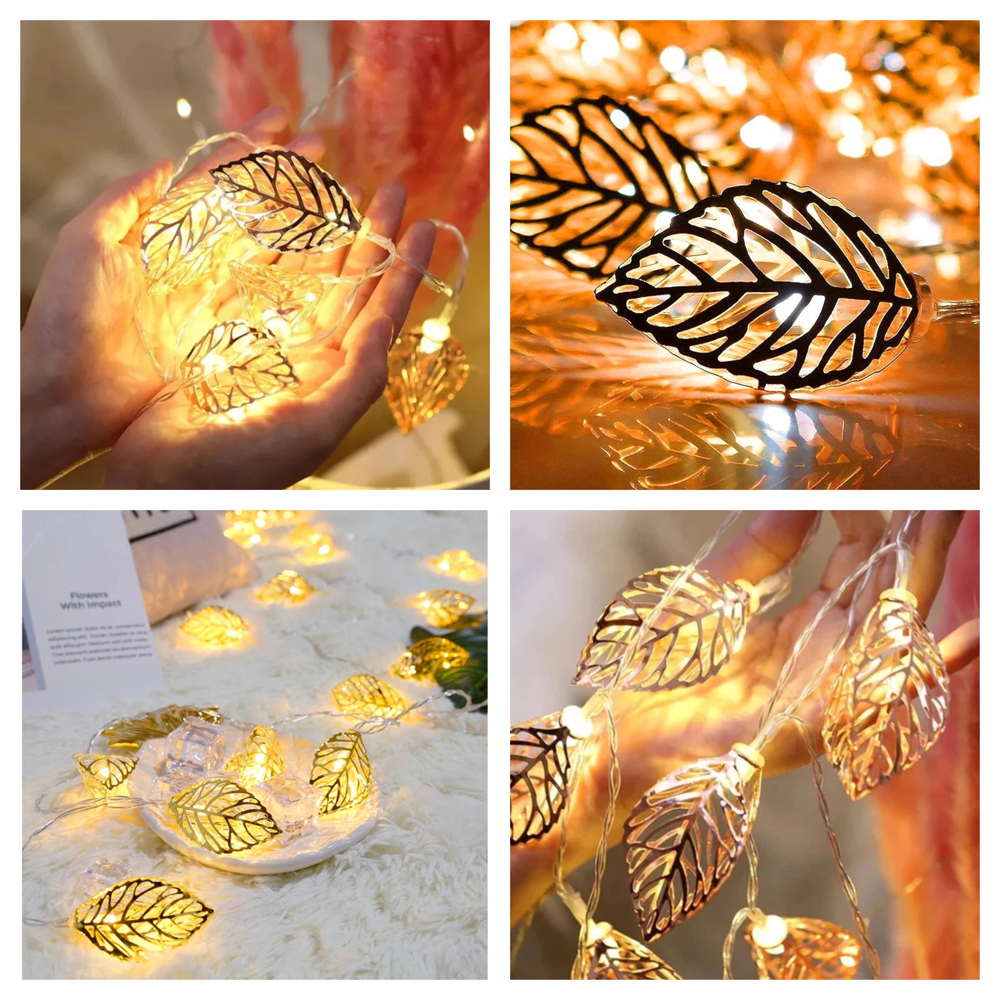 Metal Leaf LED Light