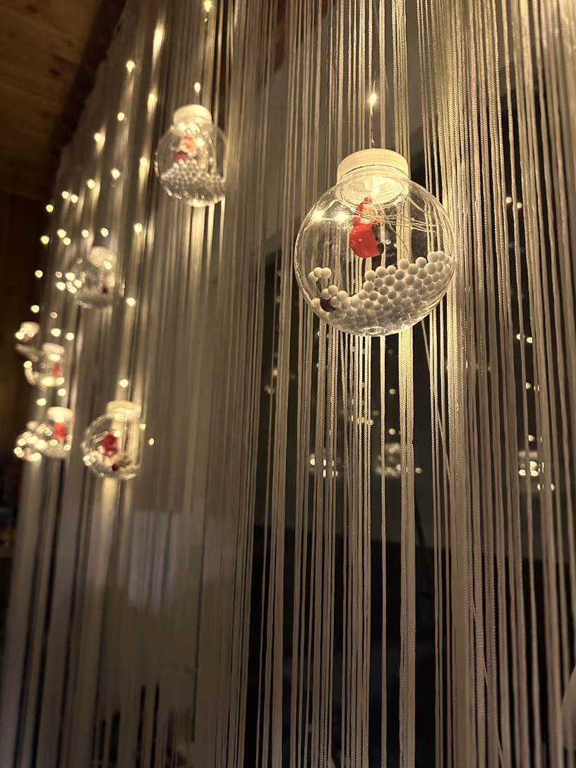 Snowman Ball Curtain Led Light