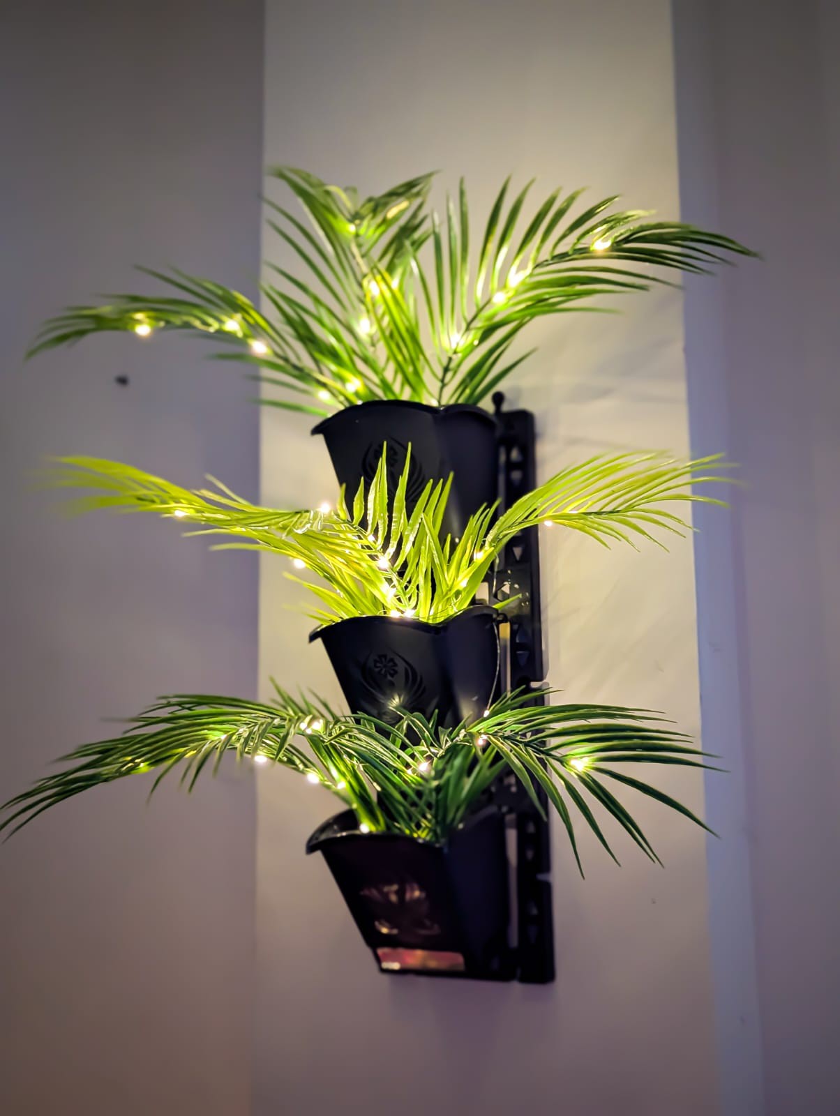 Wall Rack with Khejur Pata & Light