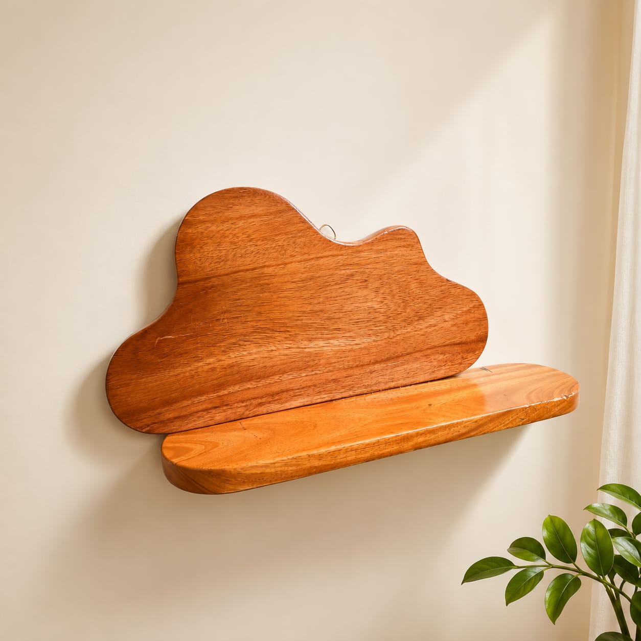 Cloud Wooden Wall Rack