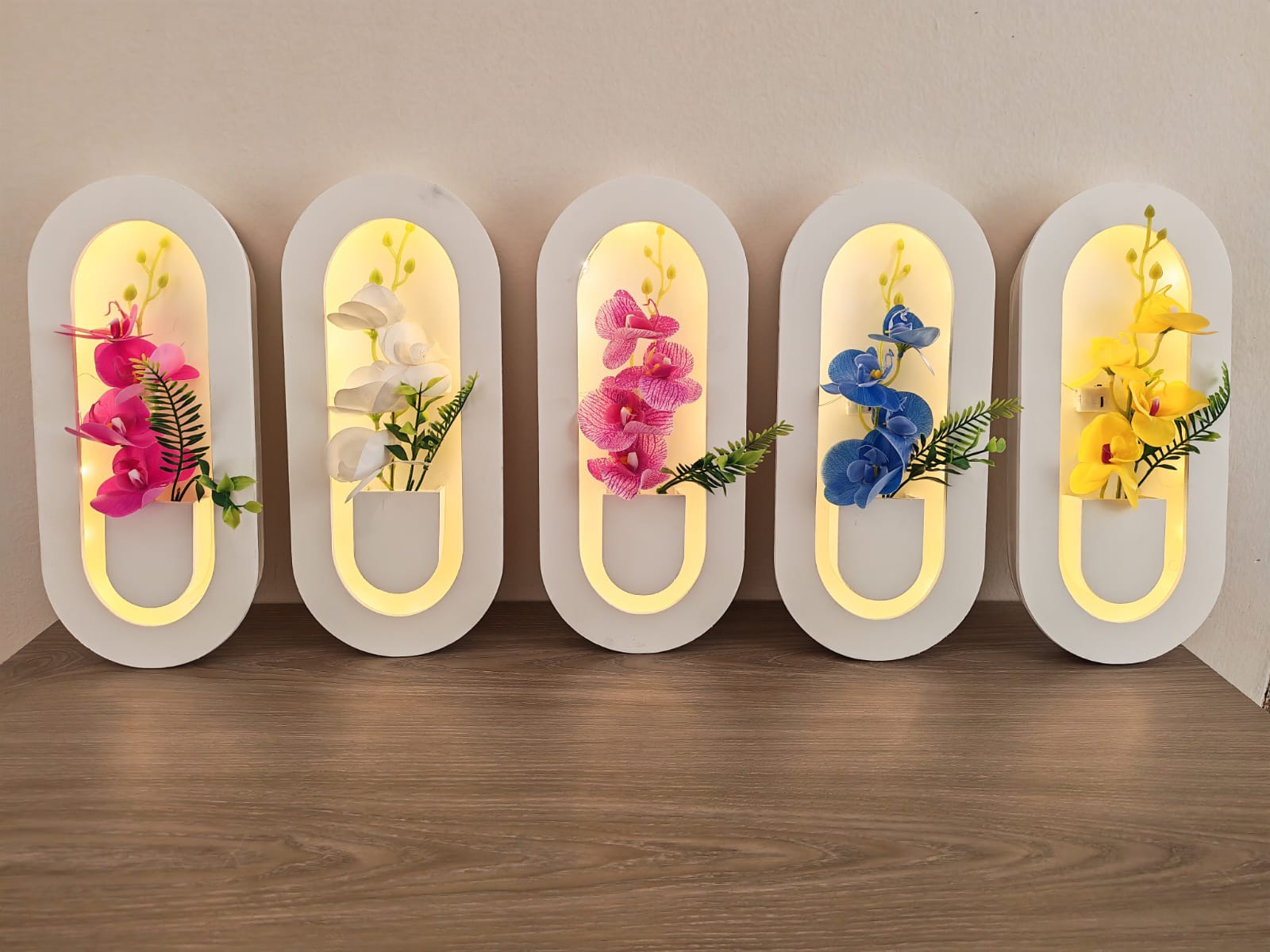 3pcs Orchid Capsule Glow Vase Combo