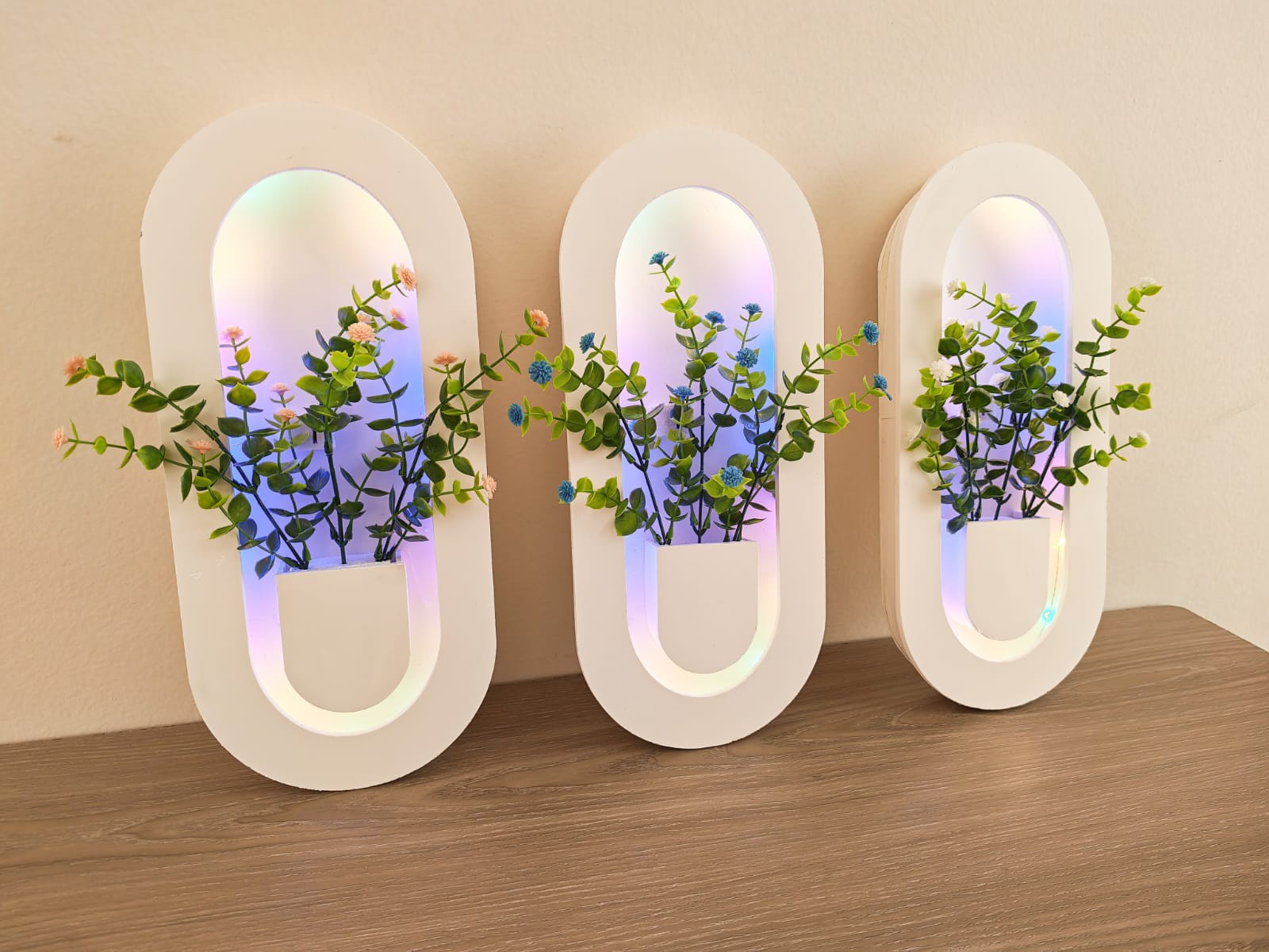 3pcs Multi Capsule Glow Vase Combo